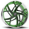 5 LUG LIMITED BLACK AND GREEN